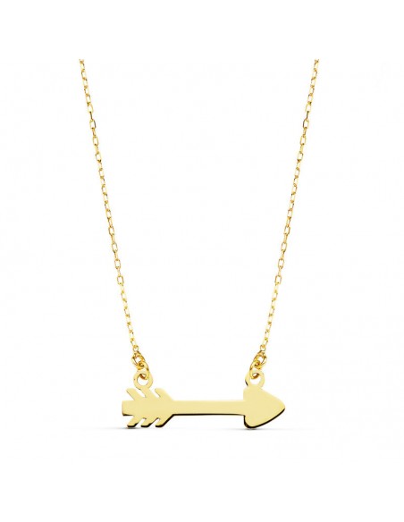 18K GARGANTILLA FLECHA CUPIDO 20X6MM.45CM.