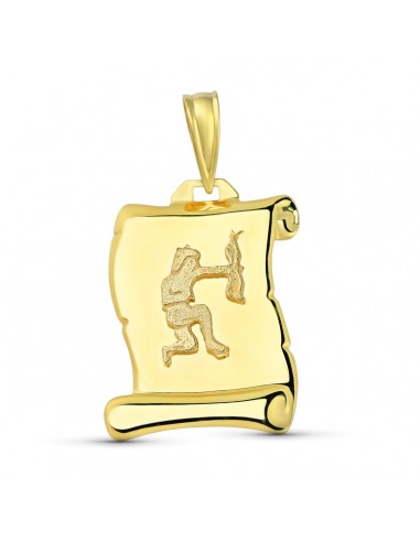 18K HOROSCOPO ORO AMARILLO SAGITARIO PERGAMINO