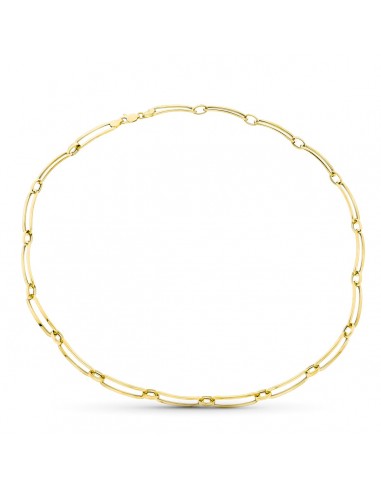 18K GARGANTILLA ORO AMARILLO ESLABON ALARGADO