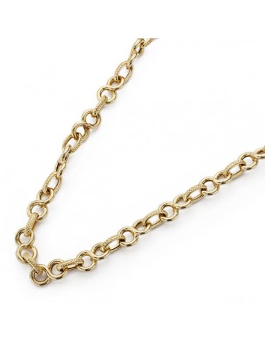 18K GARGANTILLA ORO AMARILLO ESLABONES 45CM
