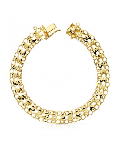 18K PULSERA ORO AMARILLO PRINCESA 9 MM 20.5 CM