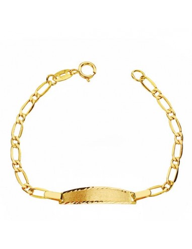 18K PULSERA ESCLAVA ORO AMARILLO 1ª POSTURA 1X1 12CM
