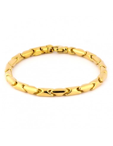 18K PULSERA ORO AMARILLO ESLABONES ARTICULADOS. ANCHO 5 MM 20.5 CM