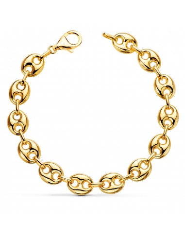 18K PULSERA ORO AMARILLO CALABROTE HUECO ANCHO: 10 MM. LARGO:  21CM