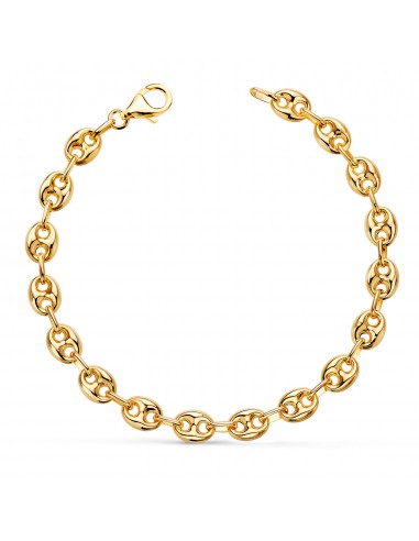 18K PULSERA ORO AMARILLO CALABROTE HUECO ANCHO: 6 MM. LARGO:  19CM