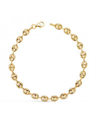 18K PULSERA ORO AMARILLO CALABROTE HUECO ANCHO: 5 MM. LARGO:  19CM