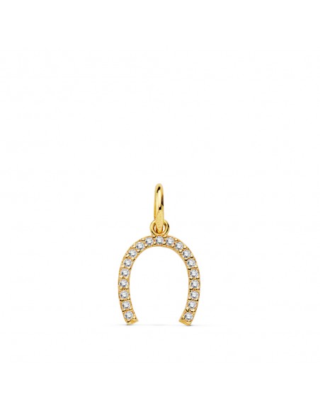 18K COLGANTE HERRADURA. 11 X 9 MM.