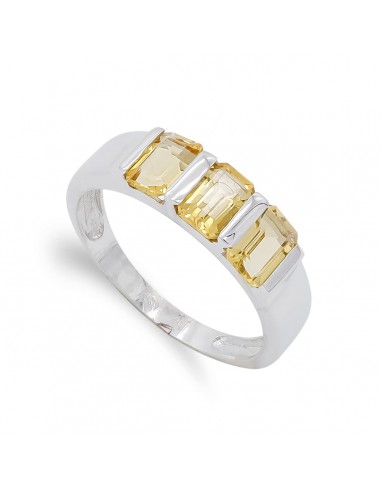 18K SORTIJA ORO BLANCO Y PIEDRAS COLOR. ANCHO: 6 MM