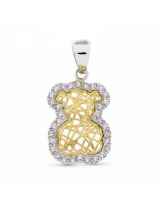 18K COLGANTE ORO BICOLOR ORO CIRCONITAS