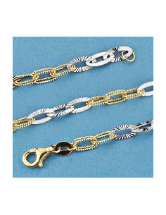 18K PULSERA BICOLOR 19 CM. 3.65 GRS.