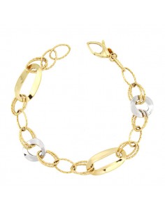18K PULSERA BICOLOR 20,5 CM. 6,20 GRS.
