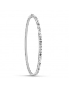 18K PULSERA ORO BLANCO RIGIDA CIRCONITAS