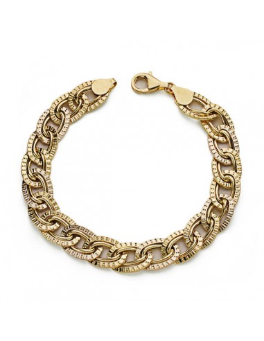 18K PULSERA BICOLOR 19 CM. 5,95 GRS.