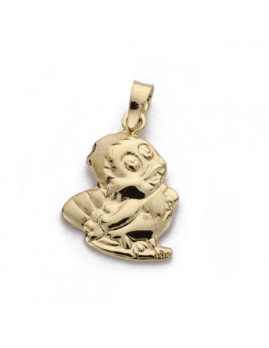 18K COLGANTE ORO AMARILLO POLLITO. 19X14 MM