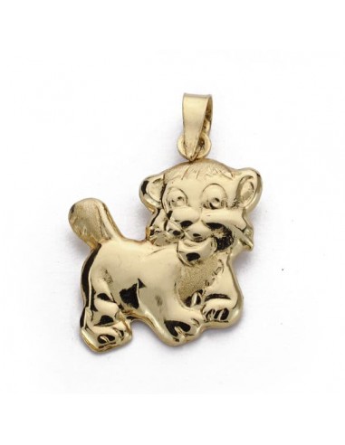18K COLGANTE ORO AMARILLO TIGRE. 19X17 MM