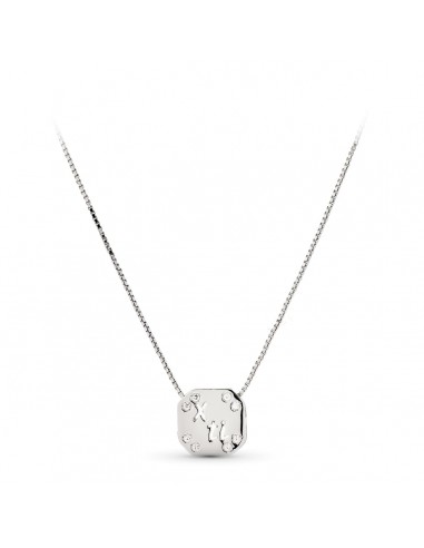 18K COLGANTE ORO BLANCO AMOR CON CIRCONITAS