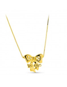 18K GARGANTILLA ORO AMARILLO LAZO TE AMO