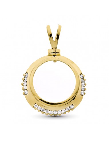 18K COLGANTE ORO AMARILLO MONEDA  19 MM 20 CIRC