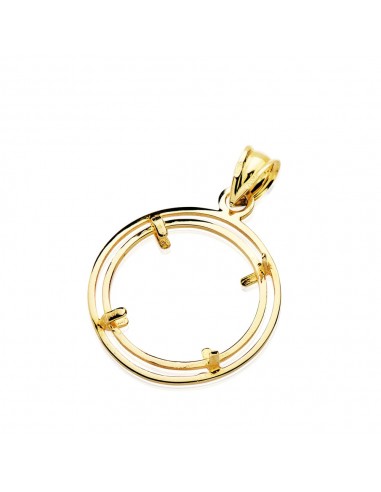 18K COLGANTE ORO AMARILLO PARA MONEDA 18 MM