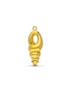 18K FORNITURA CIERRE BROCHE DE GARGANTILLA ORO AMARILLO NUDO