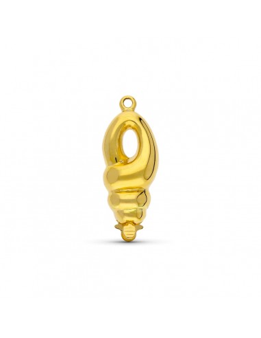 18K FORNITURA CIERRE BROCHE DE GARGANTILLA ORO AMARILLO NUDO