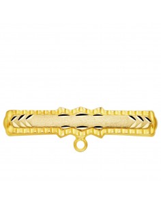18K ALFILER ORO AMARILLO TALLADO 30X6 MM