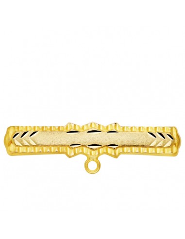 18K ALFILER ORO AMARILLO TALLADO 30X6 MM