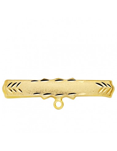 18K ALFILER ORO AMARILLO TALLADO 30X6 MM