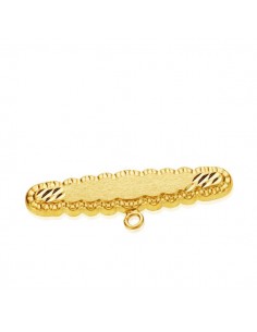 18K ALFILER ORO AMARILLO TALLADO 30X6.5 MM