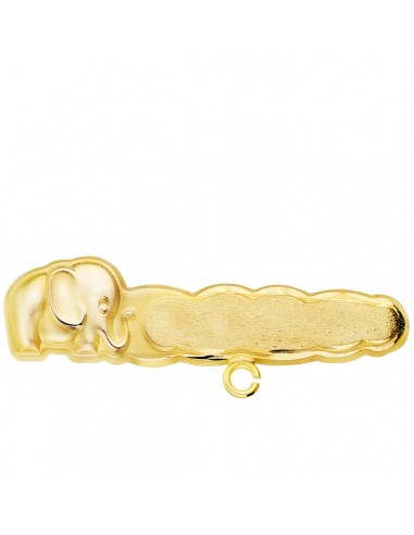 18K ALFILER ORO AMARILLO TALLADO ELEFANTE. 30X8 MM