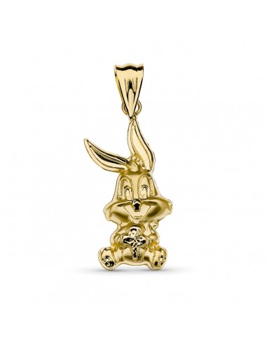 18K COLGANTE ORO AMARILLO BUGS BUNNY GRANDE 25X11 MM