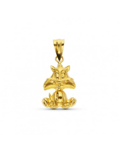 18K COLGANTE ORO AMARILLO SILVESTRE WARNER 19X12 MM