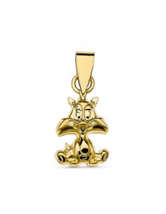 18K COLGANTE ORO AMARILLO SILVESTRE PEQUEÑO. 11X6 MM