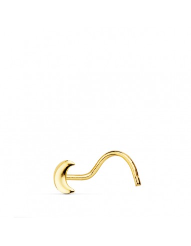 18K PIERCING ORO AMARILLO NARIZ LUNA 3.5X2.5 MM (PEDIDO MINIMO 3 UNIDADES)