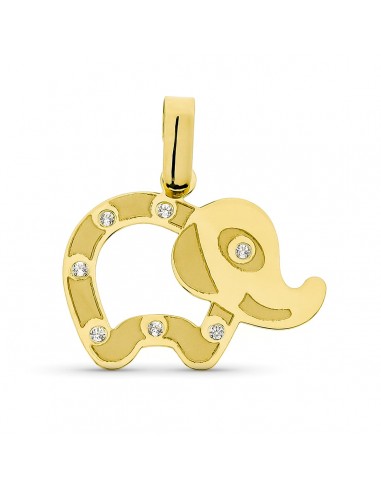 18K COLGANTE ORO AMARILLO ELEFANTE LASER. 20X16 MM