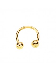 18K PIERCING ORO AMARILLO PEZON. BOLA 4 MM 12X13 MM