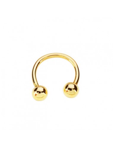 18K PIERCING ORO AMARILLO PEZON. BOLA 4 MM 12X13 MM