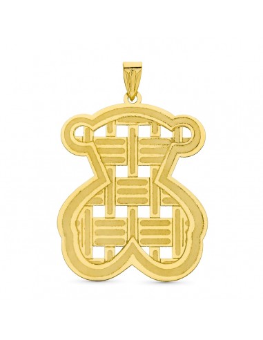 18K COLGANTE ORO AMARILLO LASER OSO. 32X24 MM