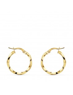 18K AROS RELIADOS LISOS 18 X 1,5 MM