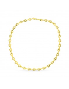 18K GARGANTILLA ORO AMARILLO CON CIRCONITAS
