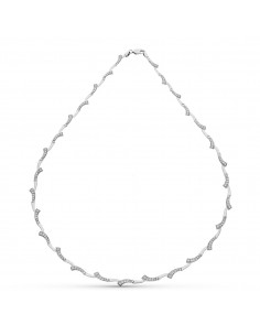18K GARGANTILLA ORO BLANCO CIRCONITAS