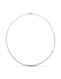 18K GARGANTILLA ORO BLANCO CIRCONITA 45CM