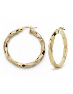 18K AROS MATE-BRILLO 30 X 3MM. 3.25GRS.