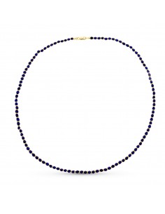18K COLLAR ORO AMARILLO LAPIZLAZULI 45CM