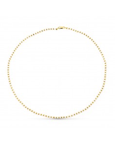 18K COLLAR ORO AMARILLO PERLAS 44CM