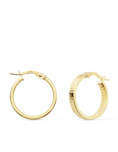 18K AROS GRECA HUECOS 18 X 3 MM. 1,65 GRS.