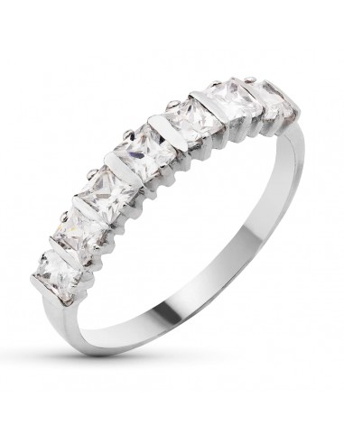 18K SORTIJA ORO BLANCO PIEDRAS