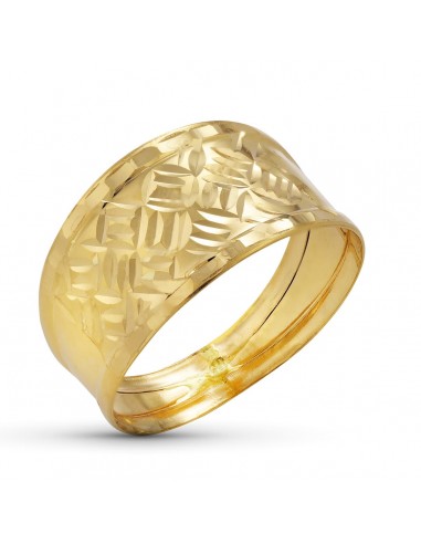 18K SORTIJA TALLADA ORO AMARILLO