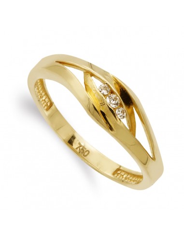 18K SORTIJA ORO AMARILLO CON CIRCONITAS. ANCHO 6 5 MM