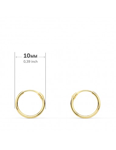 18K AROS REDONDOS LISOS LIGEROS. 9 X1.20MM.